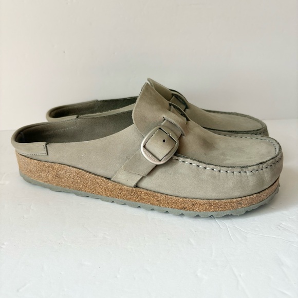 Birkenstock Shoes - Birkenstock Buckley Suede Slip On Clogs Shoes